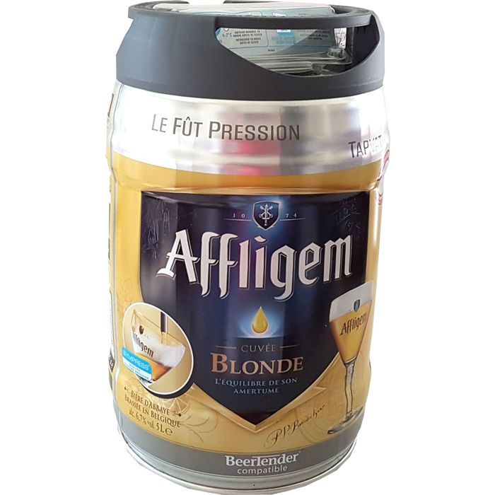 x futs de bière Affligem keg blonde litres incl Spigot vol La cave Cdiscount