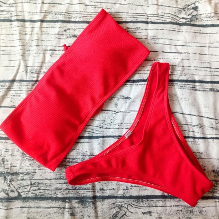 Ensemble De Bikini Maillot De Bain Br Silien Pour Femmes Bikini Solide