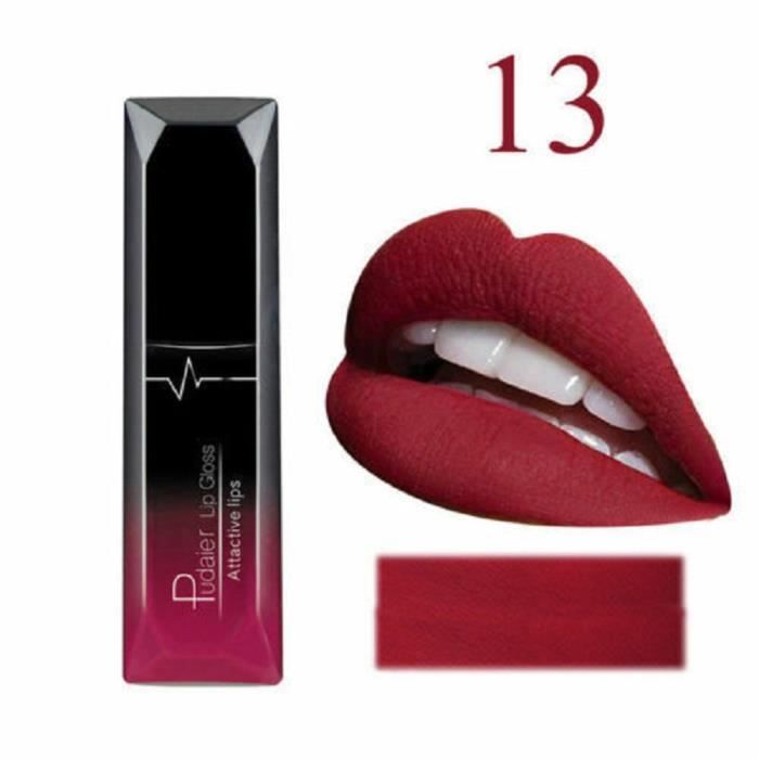 Type 13 Pudaier Rouges à lèvres Velvet 256 Jules Gloss Waterproof Sexy Nude Liquid Maquillage