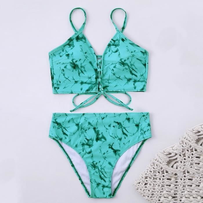 Maillot De Bain In X Bikini Taille Haute R Tro Pour Femmes Maillot De Bain Pi Ces Xl