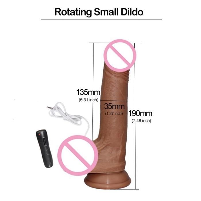 Rotating S Godemiché vibrateur anal pour femme jouet sexuel réaliste