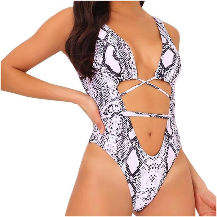 Femmes Sexy Bikini Rembourré Maillots De Bain Dos Ouvert Beach Maillot