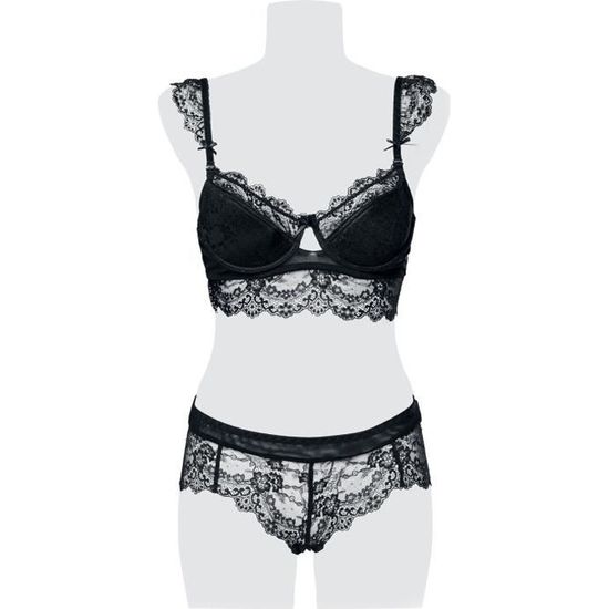 Grey Velvet Ensemble Lingerie Pi Ces En Dentelle Femme Sous V Tement