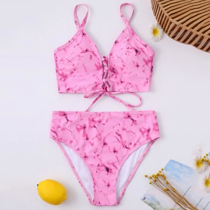 Maillot De Bain In X Bikini Taille Haute R Tro Pour Femmes Maillot De Bain Pi Ces Xl
