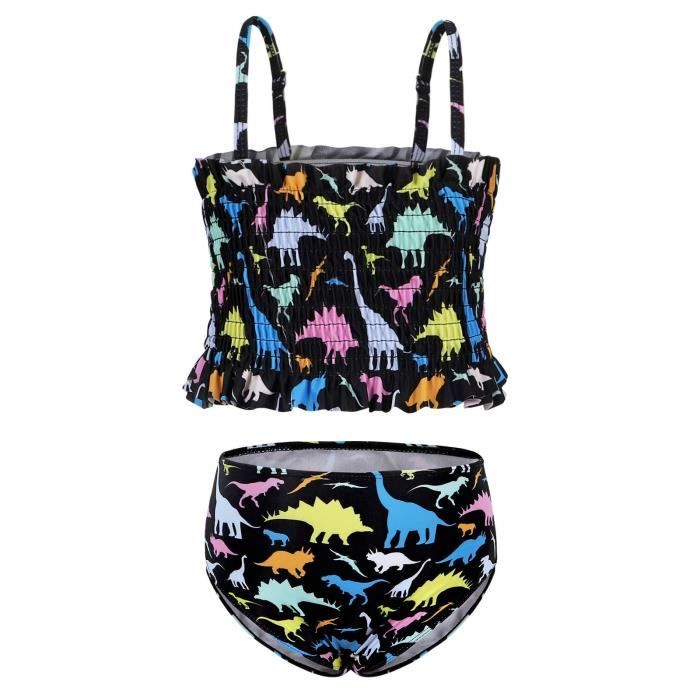 Jurebecia Filles Deux Pi Ces Bikini Ensemble Maillot De Bain Jarretelle