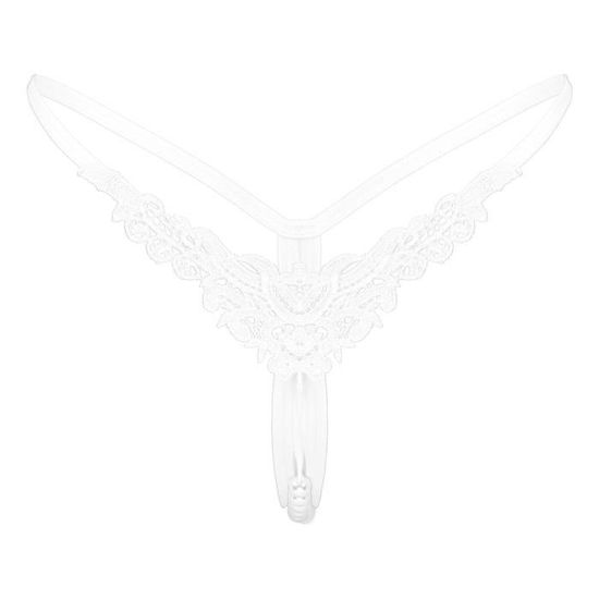 Yizyif Micro String Sexy Femme Ouvert Entrejambe Mini Bikini Thong