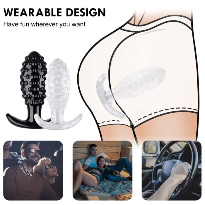 M Black Grand Godemichet Anal En Cristal Pour Hommes Et Femmes Jouet
