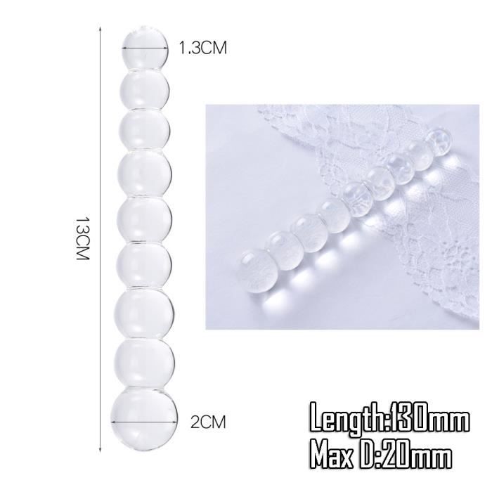 X Mm Grand Godemichet Anal En Cristal Boule De Vagin Grand Gode