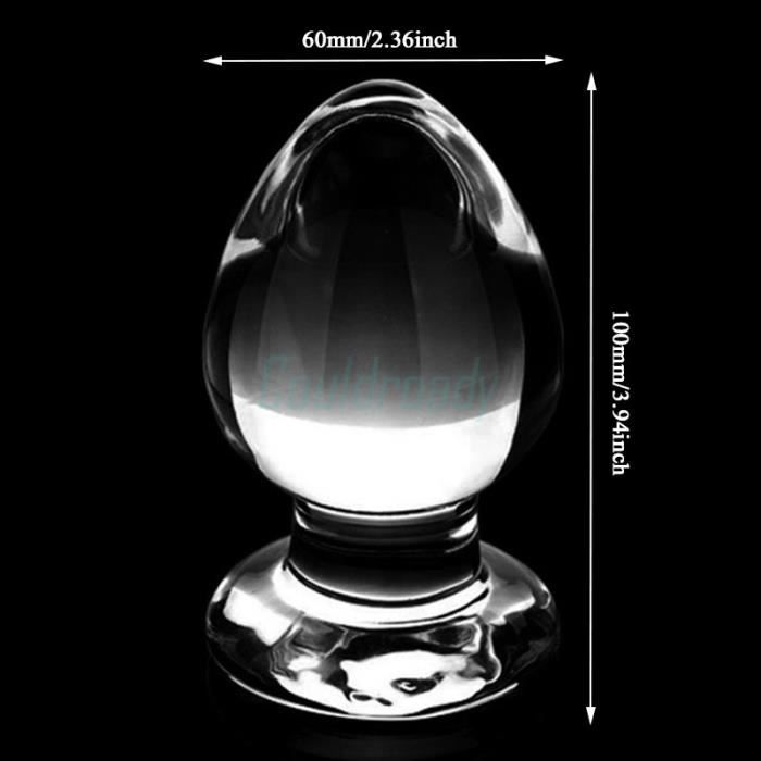 X Mm Grand Godemichet Anal En Cristal Boule De Vagin Grand Gode