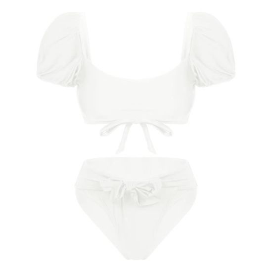 Iiniim Femme Ensemble De Bikini Sexy Bandeau Slip Taille Haute Maillot
