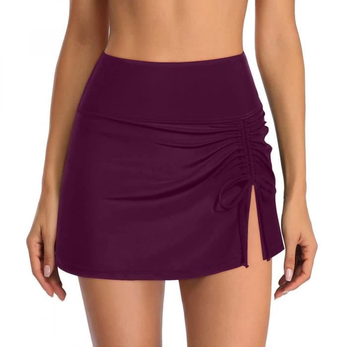 Jupe Maillot De Bain Femme Bikini Jupette Bas De Maillots De Bain L Gant Int Gr Taille Haute