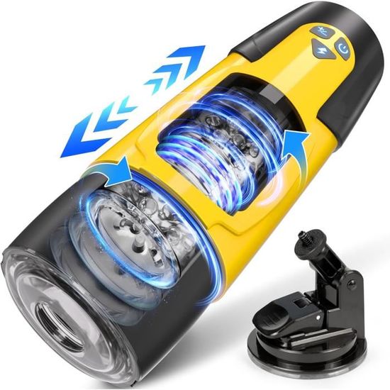 Masturbâteur Homme Mains Libres Vaginette Ultra Réaliste Masturbateurs Masculins Sex Toys avec 7