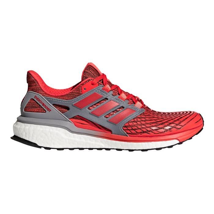Chaussures adidas Energy Boost rouge orange gris