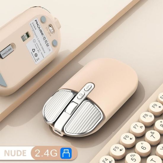 SOURIS NUDE 2 4G Souris sans fil double modèle 2 4 ghz Bluetooth 5 0