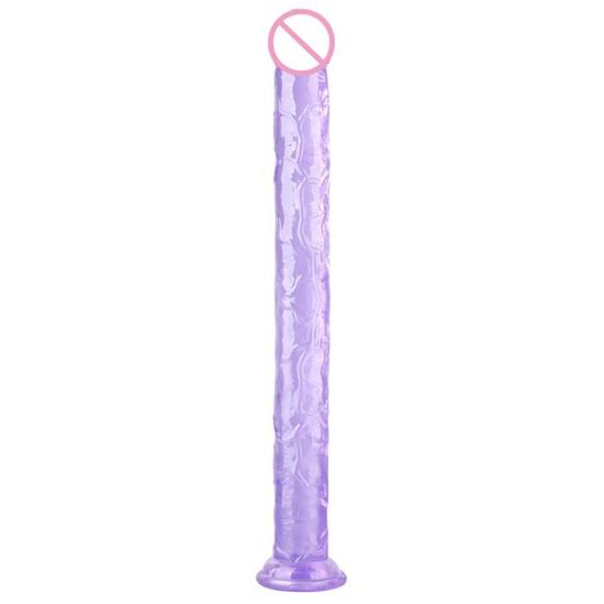 Godemichet Réaliste Super Long avec Ventouse Pénis Féminin Plug Anal