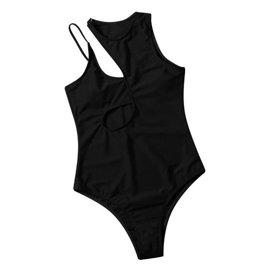 Maillot De Bain Femmes Sexy Bikini Solide Une Pi Ce Creux Beachwear