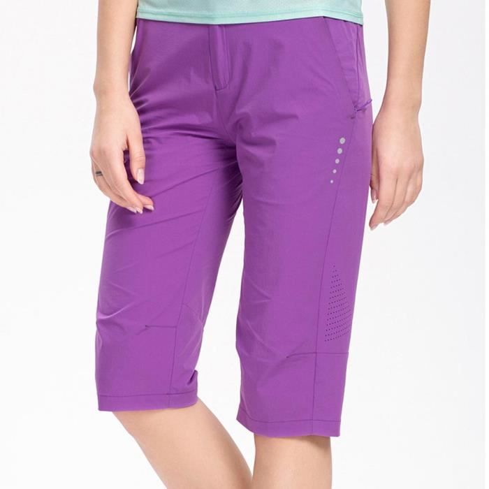 Pantacourt Femme Stretch Imperméable Pantalon Léger Extérieur Été Respirant Séchage Rapide