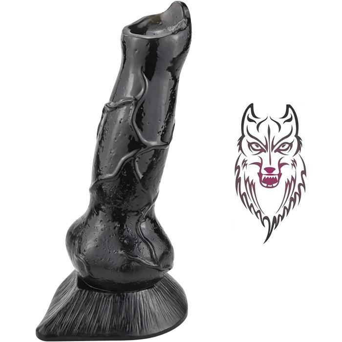 SXOVO Réaliste Animal Pénis Loup Gode Grand Plug Anal Jouets Sexuels