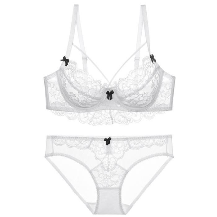 Ensemble Lingerie Femme Le N Ud En Dentelle Ultrafin Est A Mode Colore