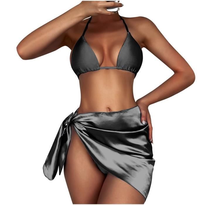 Ou Maillot De Bain Femme Bikini La Mode Avec Coussin Poitrine Sans Support En Acier Strap