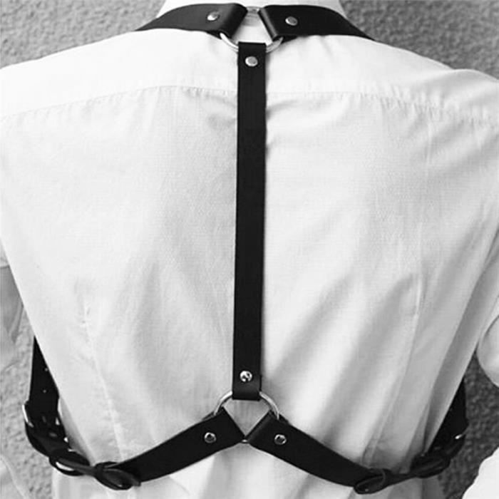 Soutien Gorge Sexy Lingerie Harajuku Cuir Blanc Avec