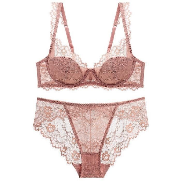 ENSEMBLE LINGERIE Femme Couleurs Pures Haute Qualite Coton Fin