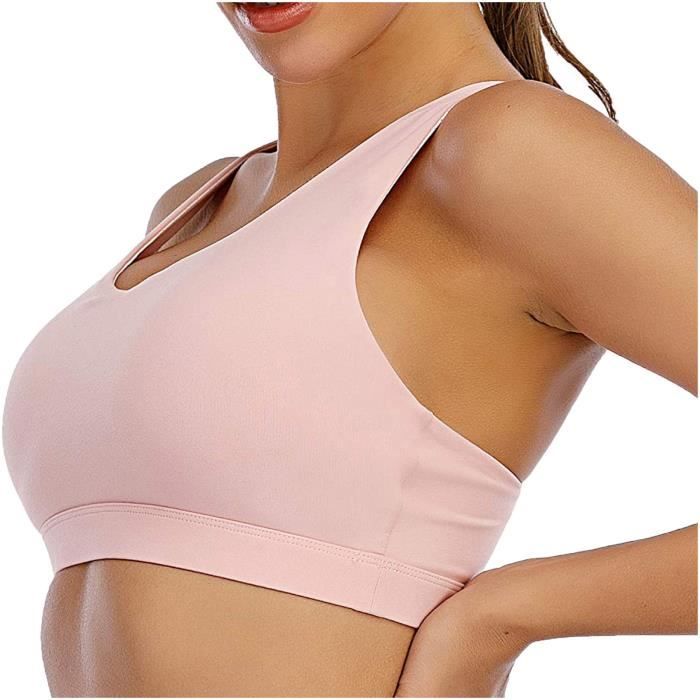 Brassiere Lingerie Femmes Yoga Solide Sans Manches Paule Froide