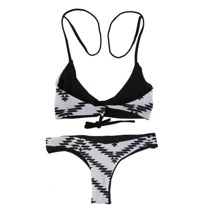 Maillot de bain de type fendu pour femme maillot de bain rembourré ensemble de bikini pour femme