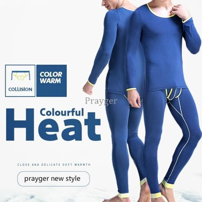 Ensemble De Lingerie Hommes Sous V Tements Thermiques Jeunes Longs