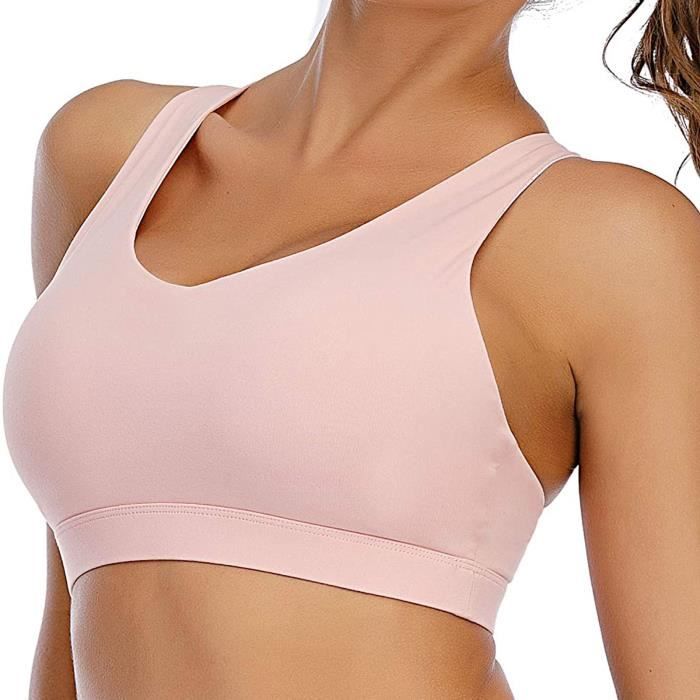 Brassiere Lingerie Femmes Yoga Solide Sans Manches Paule Froide