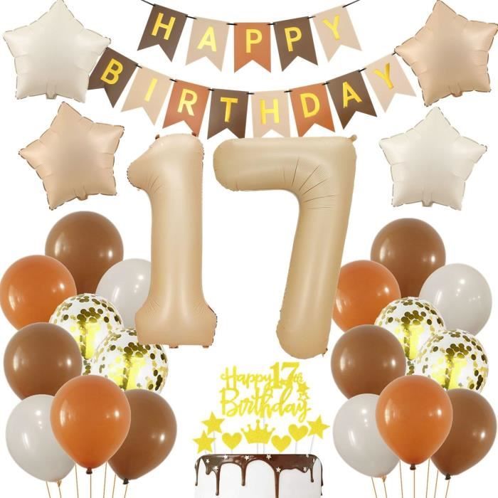 Ballon Ans Anniversaire Nude Cr Me Ans Ballons Decoration