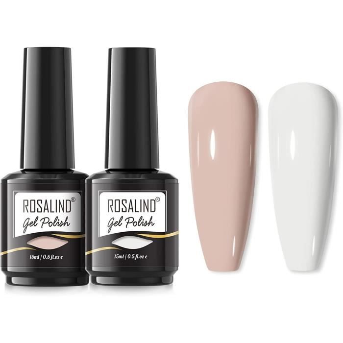 Couleurs Vernis Semi Permanent Nude Blanc Couleur ml Vernis à OnglesGel Soak off pour UV