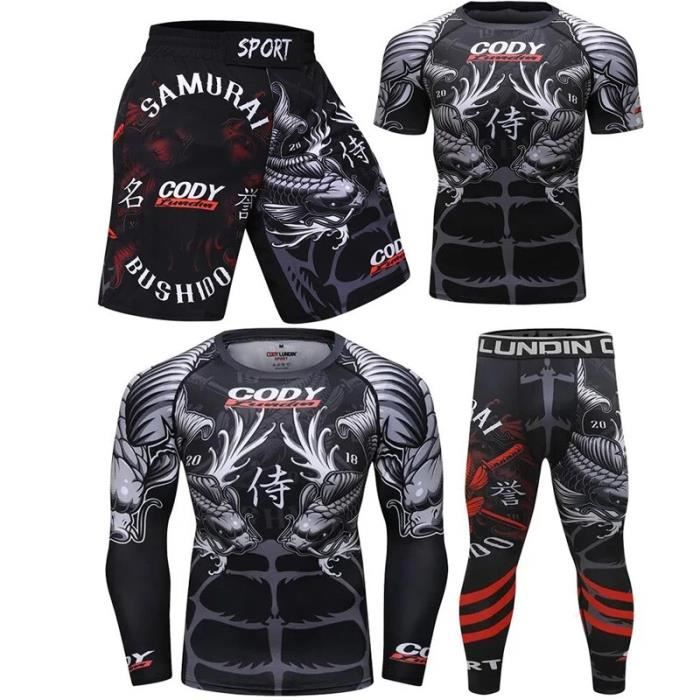 Ensemble De Lingerie Ensemble De Collants Thermiques Mma Bjj Pour Homme