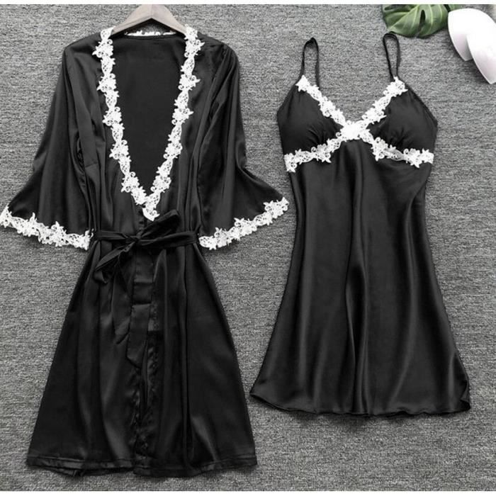 Sasaquoy Nuisette Deshabille Femme Cool Sexy Dentelle Lingerie De