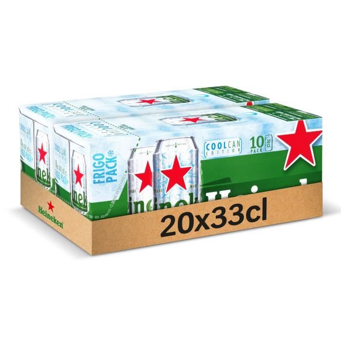 Heineken Bi Re Blonde Lot De Packs De X Cl Canettes La Cave Cdiscount