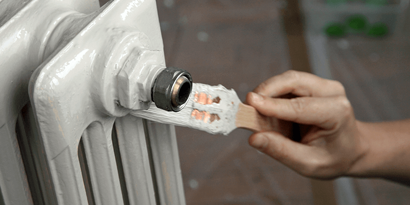Peindre le radiateur
