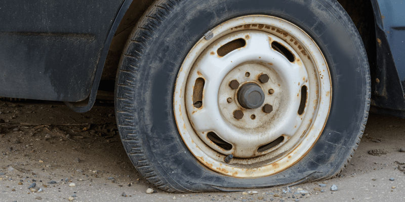 Changer pneu crevé