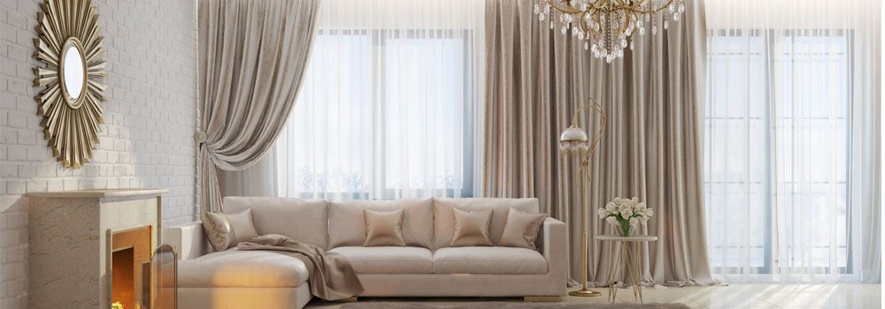 rideaux dans un salon