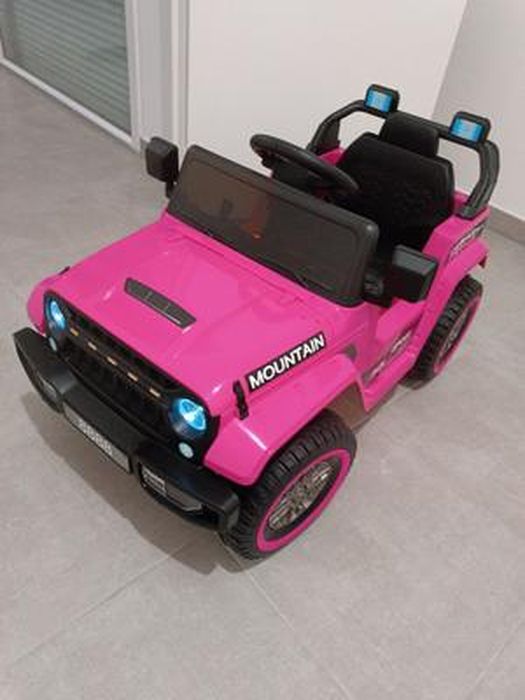 Voiture Camion 12V Pour Enfants, Véhicule Électrique à Batterie Avec Telecommande 3 Vitesses Lumieres Led Musique Et Klaxon Rouge 90037234