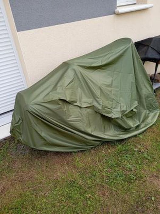 DAZZLEEX Housse Tondeuse à Gazon Imperméable - Polyéthylène Vert 165x110x103cm