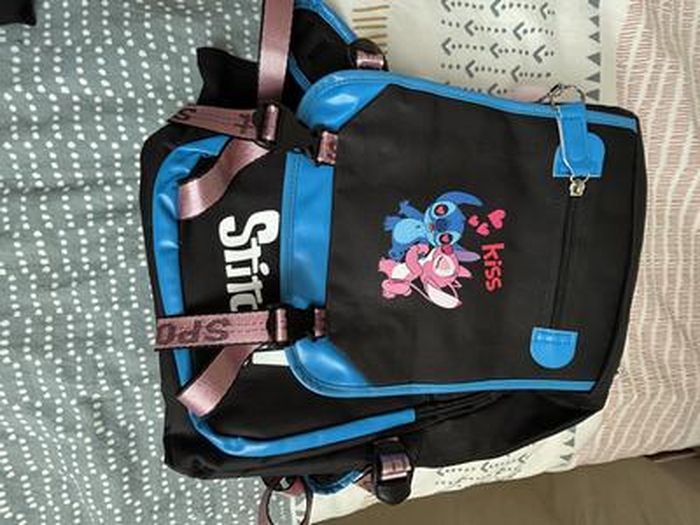 PASO Cartable LILO & STITCH Pour Enfants - Sac à Dos École Primaire Ergonomique Avec Éléments Réfléchissants, 36x28x15cm