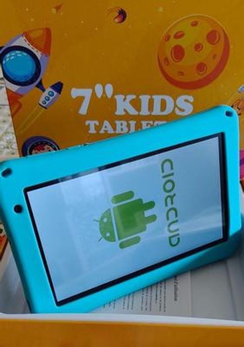 Tablette Enfant 7" Android 13 - 8Go RAM + 64Go - Octa-Core - Contrôle Parental - Coque Canard Antichoc - Cadeau - 10