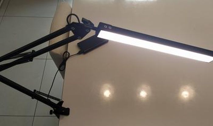 10W Lampe de Bureau LED avec Clamp,Protection des Yeux, Bras