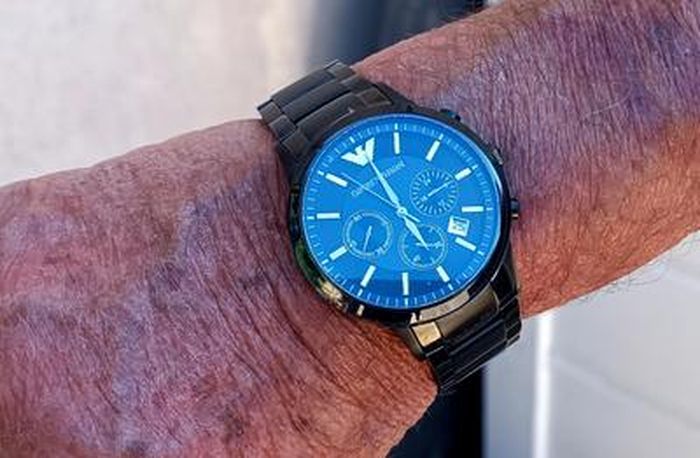 ARMANI JEANS Montre Renato AR2453 Homme Noir Achat vente montre Cdiscount