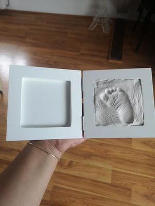 Kit moulage empreinte de bébé + Cadre photo 12,5x12,5 cm - Artémio Blanc -  Cdiscount Puériculture & Eveil bébé