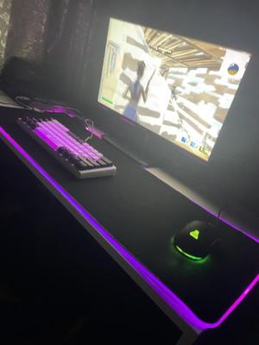 Letouch RGB Tapis de Souris Gaming,LED Lumineuse Tapis de Souris