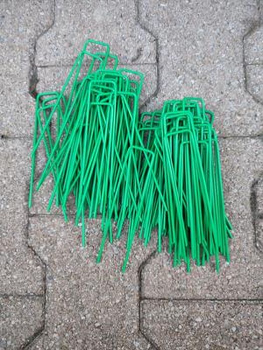 Lot De 100 Piquets De Fixation Acier Galvanisé 150 X 25 Mm - Ancrage Sol Anti-Rouille Pour Toiles Et Filets