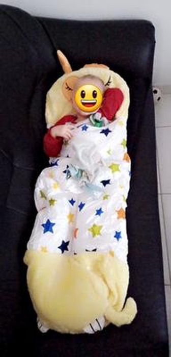 Sac De Couchage + Oreiller Happy Nappers - Care Bears Ours - Neuf Avec étiquettes