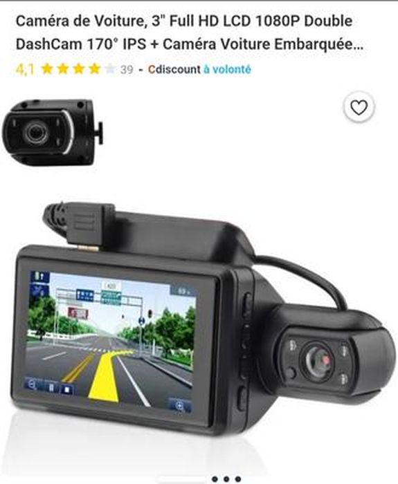 Generic Enregistreur De Conduite M8 Full HD 1080p 170 °,enregistreur De  Conduite Avant De Caméra De Voiture - Prix pas cher