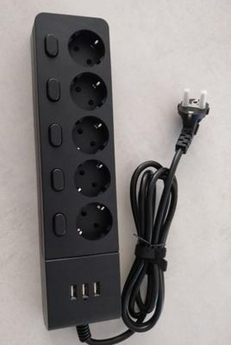 Boîte de Rangement, Bloc Multiprise Electrique avec 5 Prises et 3 USB,  Boîtier de Câble 2M (29.5 * 14 * 14CM) Garder Les Câbles Bien Rangés, Blanc  : : Bricolage